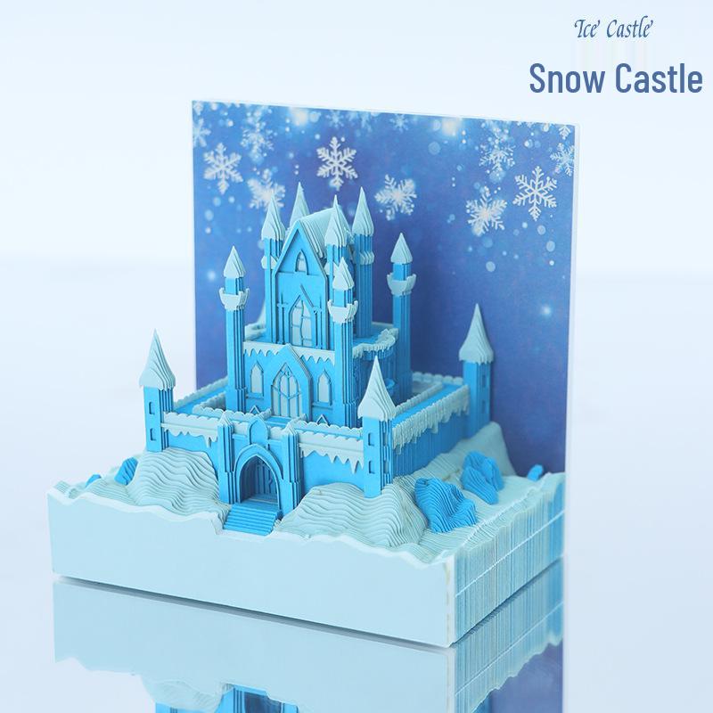 3D Stereoscopic Sticky Note Sculpture 2026 Calendar: Creative Tear-off Convenience Pad and Desktop Ornament