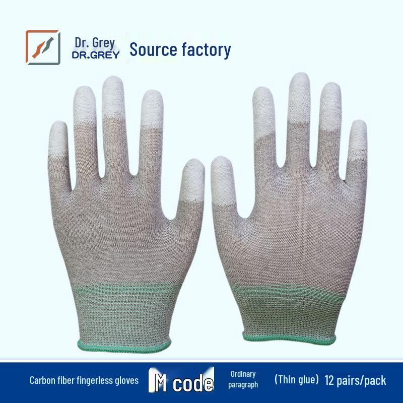 

Anti-Static Carbon Fiber PU Finger-Coated Gloves for Electronic Operations
