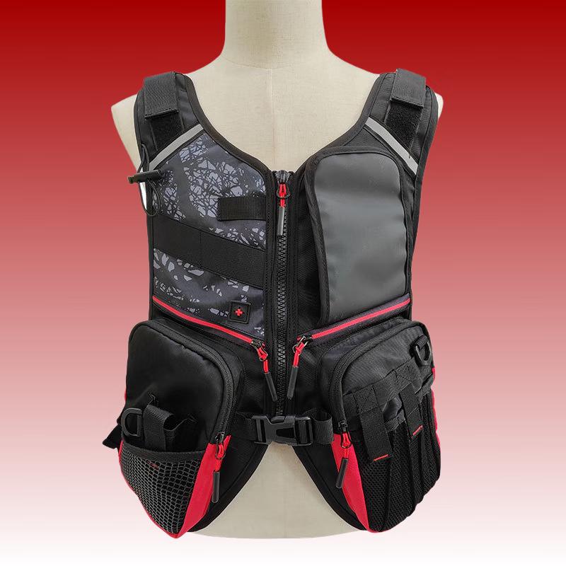 OLOMM Multifunction Adjustable Fishing Vest Backpack