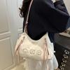 Wide Shoulder Strap Cartoon Shoulder Bag Korean Style Underarm Bag PU Leather Crossbody Bag  Women
