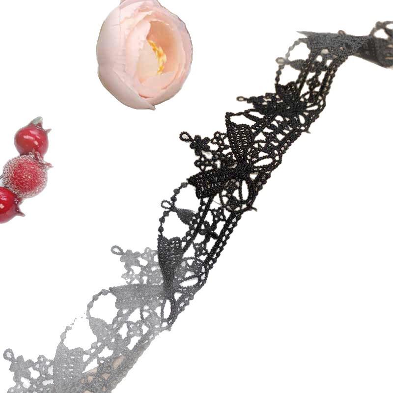High-Quality 3.5cm Embroidered Lace Ribbon for Lolita Clothing DIY