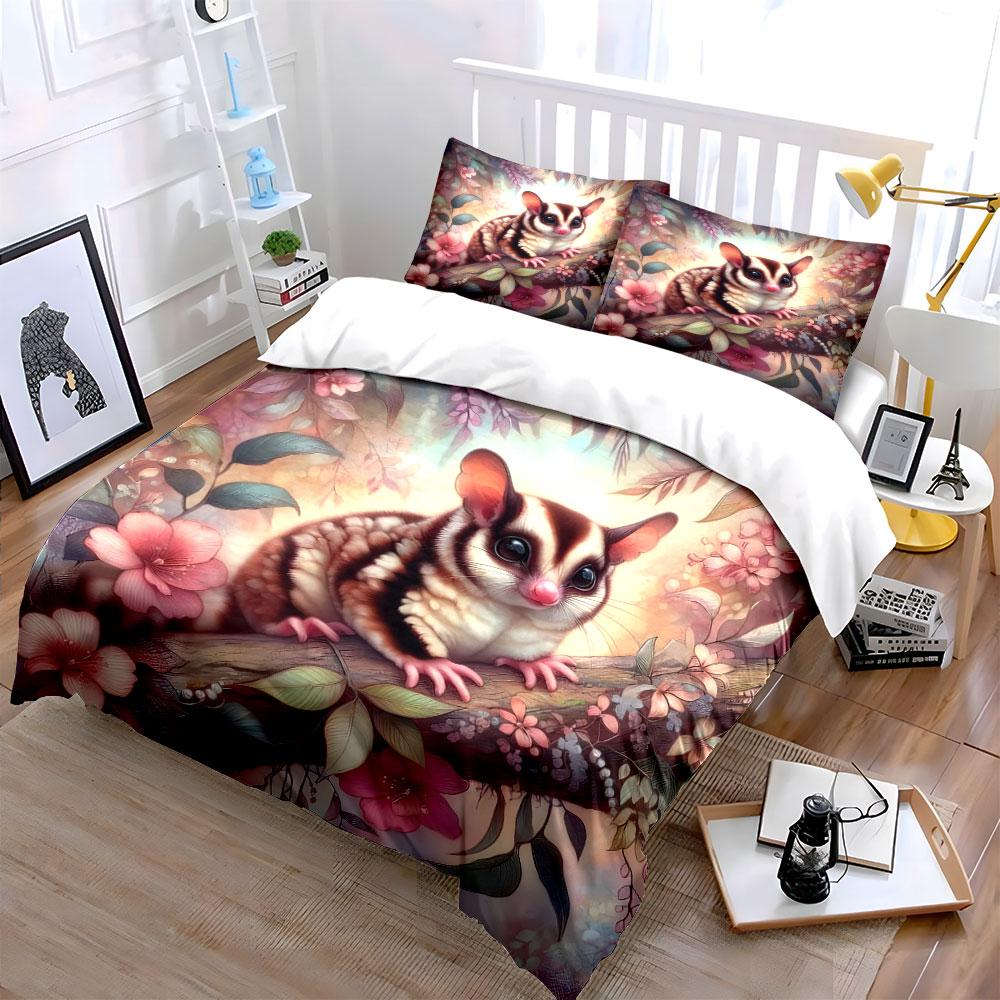 Whimsical forest critter charm Bedding sets Duvet covers Pillowcases(1* Duvet Cover 2* Pillowcases without duvet insert)