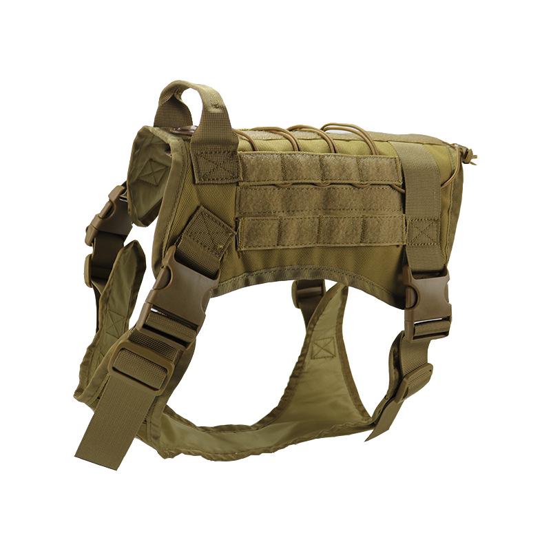 Adjustable Tactical Dog Vest & Leash Set - Anti-Shock for Large Dogs