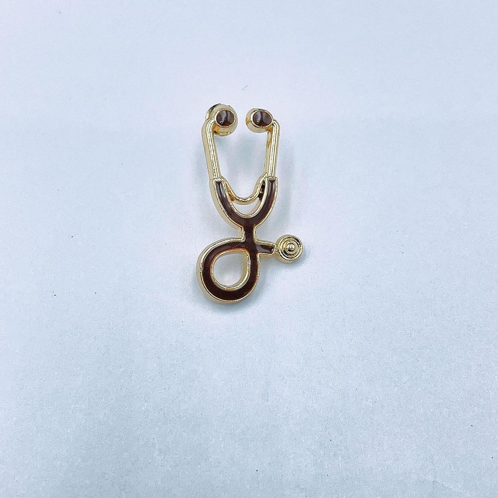 Broche de Estetoscopio de Doctor de Dibujos Animados - Joyería Creativa Europea y Americana