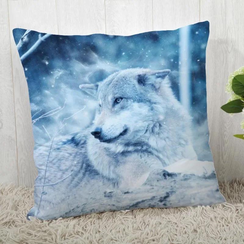 Pillowcase Wolf Pattern Wedding Animal