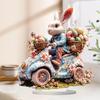 New Easter 2D Visual Rabbit Ornaments Acrylic Holiday Desktop Decoration Cartoon Crafts Ornaments, Holiday Decoration Gifts