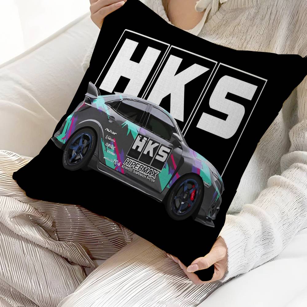 H-HKS R32 GT-R Personalized Pillow Cover Kids Bedroom Wild Party Decor Pillowcase kid Birthday shower Gift