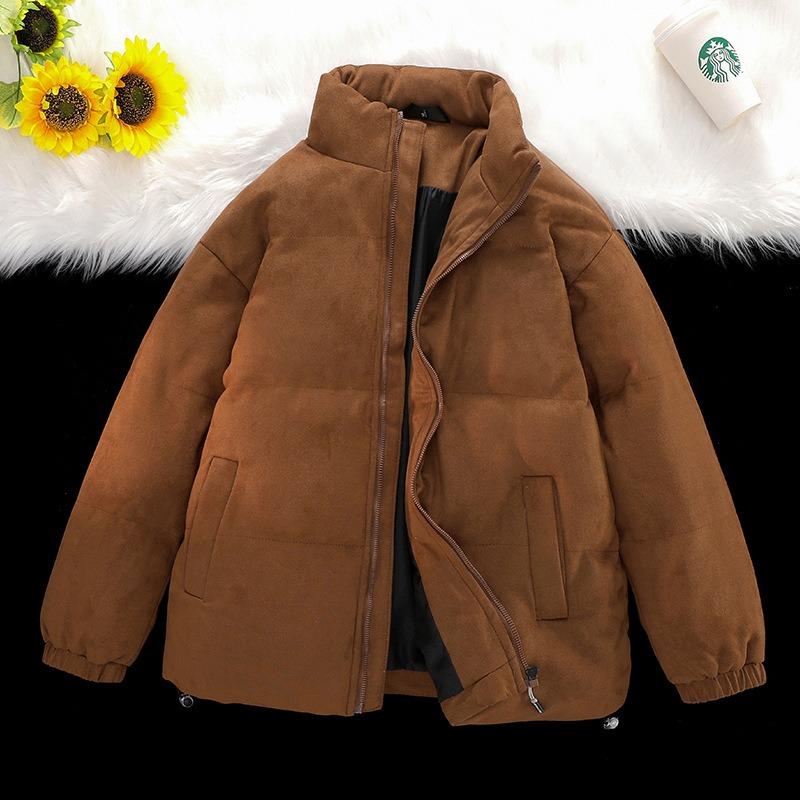 

ОО утолщенная замшевая вельветовая хлопковая одежда мужская и женская зимняя одежда свободные хлопковые куртки хлебная одежда куртки со стойкой 3XL