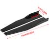 Universal 2PCS Car Side Skirts Lip Kits Glossy Black ABS Blade Style Spoiler Lip Kits for Sedan Coupe Hatchback Exterior Styling
