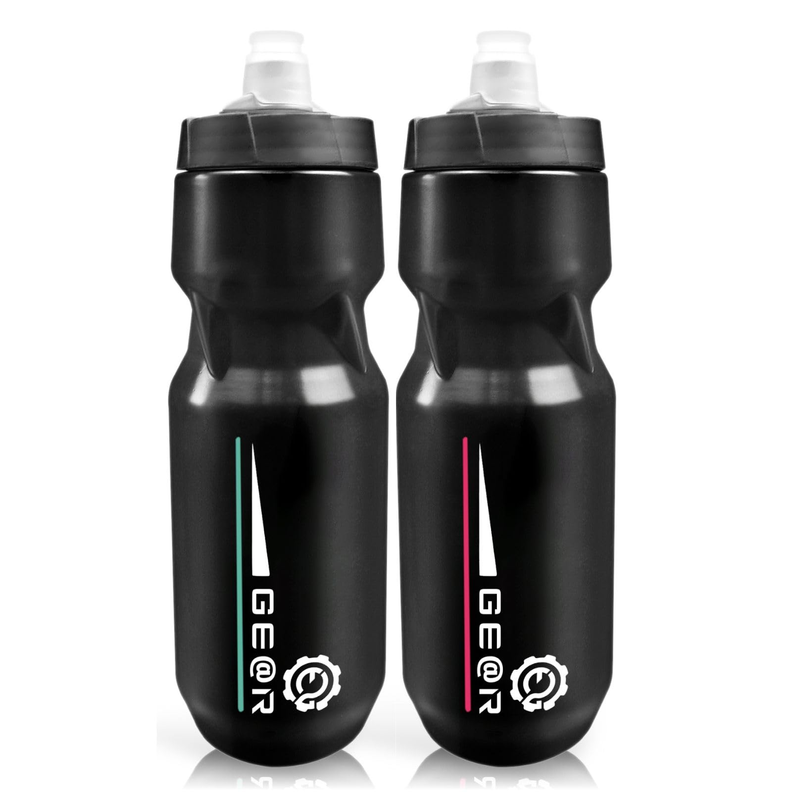 

Geartle Hydro Cycle Lightweight Jet for Road Set of 2 Bottle, Valve, Bicycles, Bikes, Cycling, 710ml, (Mixed Colors)