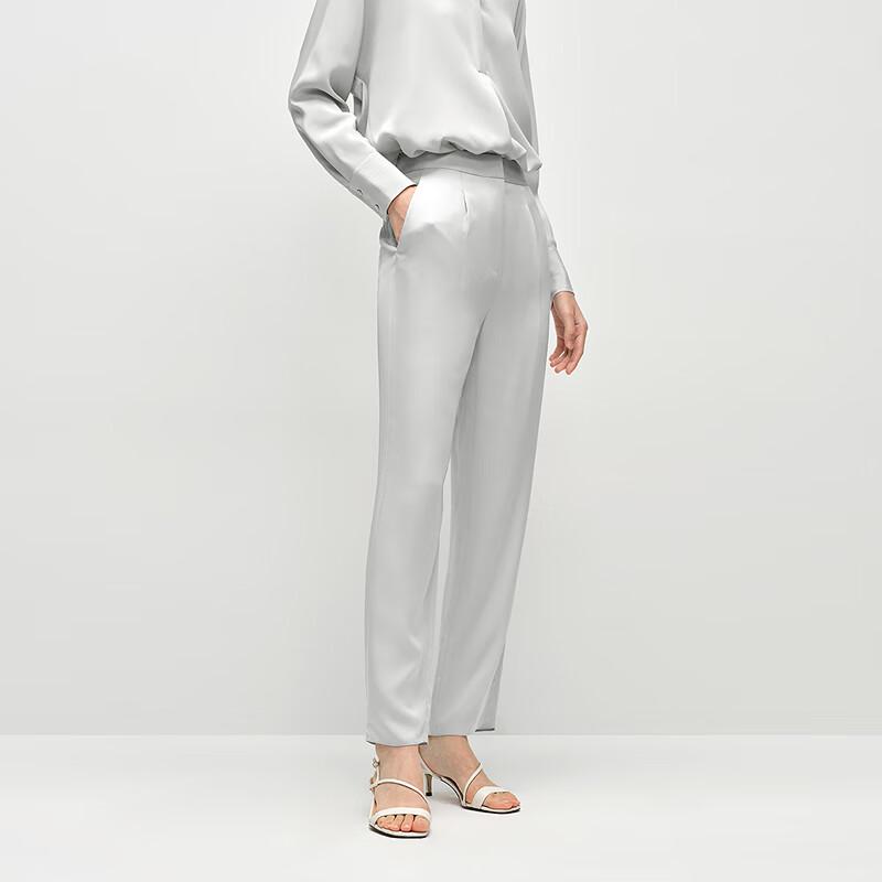 

OVVOVV Женские весенне-летние зауженные брюки из двойного крепа 22 мм XS (155/64Y)