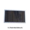 10W 6V Polysilicon Solar Battery Lightweight Polysilicon Silicon Solar Cells for Garden Lamp Home Water Pump Outdoor Use