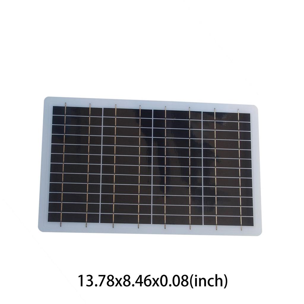 10W 6V Polysilicon Solar Battery Lightweight Polysilicon Silicon Solar Cells for Garden Lamp Home Water Pump Outdoor Use