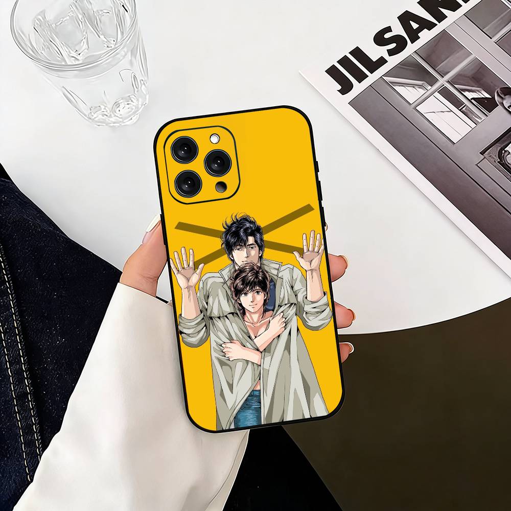 R-Retro City Hunter Comic  Phone Case Silicone Soft For IPhone 17 16 15 14 13 12 11 X XR Plus Pro Max Plus