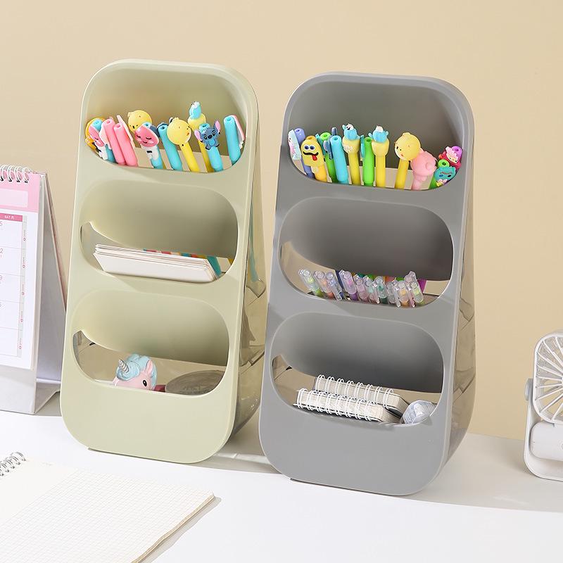 Ins Style Luxury Cosmetics Organizer: Desktop Makeup & Lipstick Holder with Brush Storage.