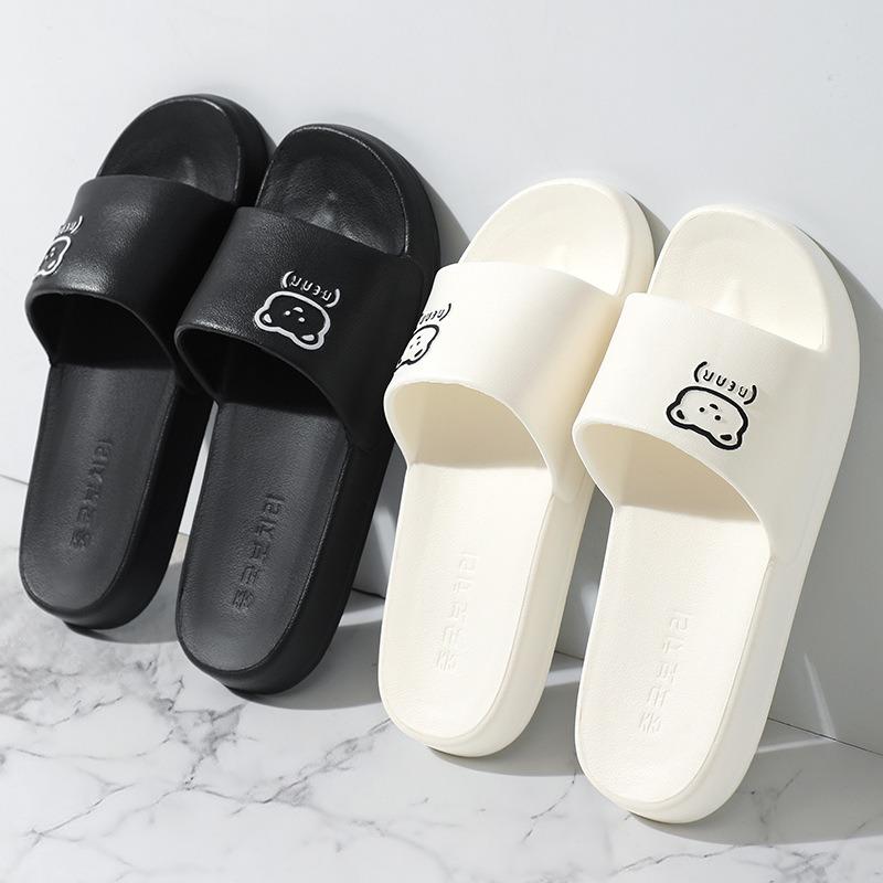 Home comfort summer slippers women and men go out home soft-soled dormitory dormitory non-slip thick-soled bathroom simple slippers women