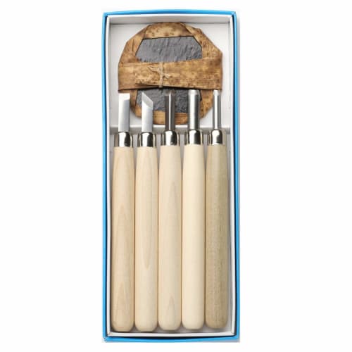 Yoshiharu Cutlery Maruichi Carving Knife with Barrel, Set of 5, L-5