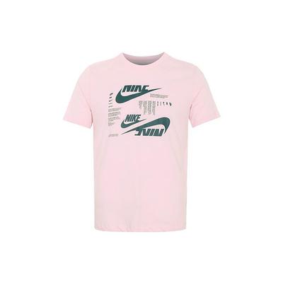Sportswear Logo Print Casual Round Neck Short Sleeve T-Shirt Men Tops Foam-Pink DR7816-663