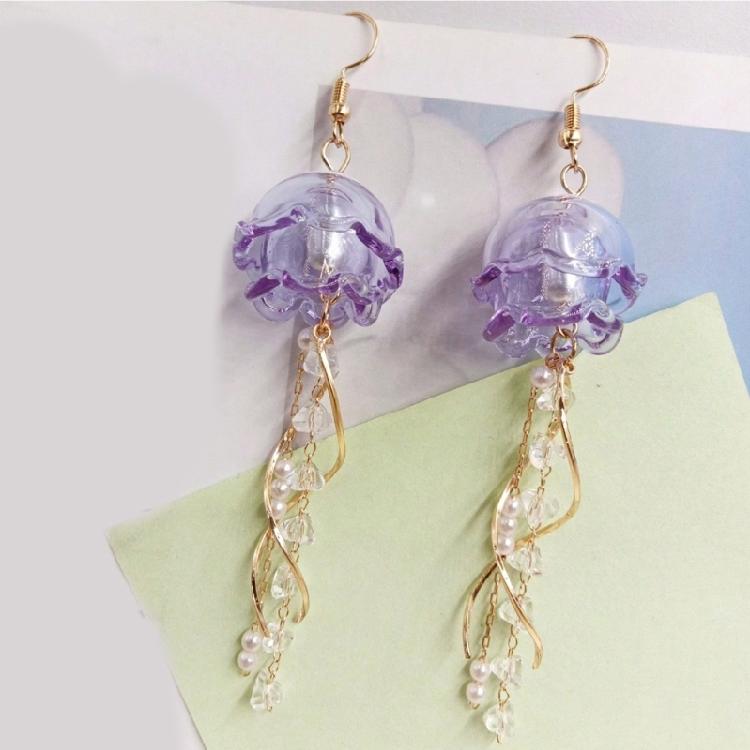 Fashion Jellyfish Earrings Unique Pendant Earrings Stylish Drop Earrings Party Earrings Elegant Ear Jewelry for Woman