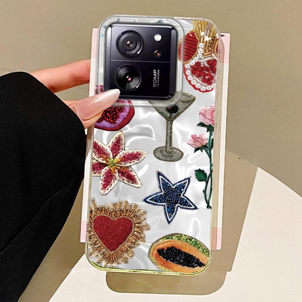 Summer Fruit Sun Face Water Texture Phone Case for Xiaomi 13T 14T 11 Lite Poco X5 M6 Pro X6 X3 Pro NFC C75 C71 C65 C61 M5S Cover