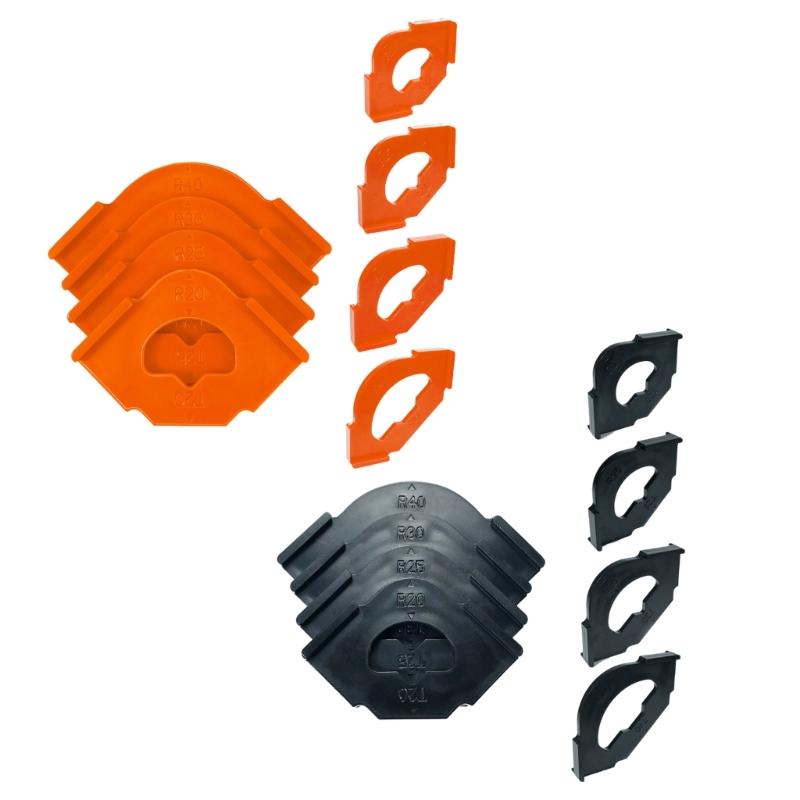 4Piece Woodworking Quick Locator Set for Precise R Angle and Radius Templates Routing Half Round Positioning Jigs Tools