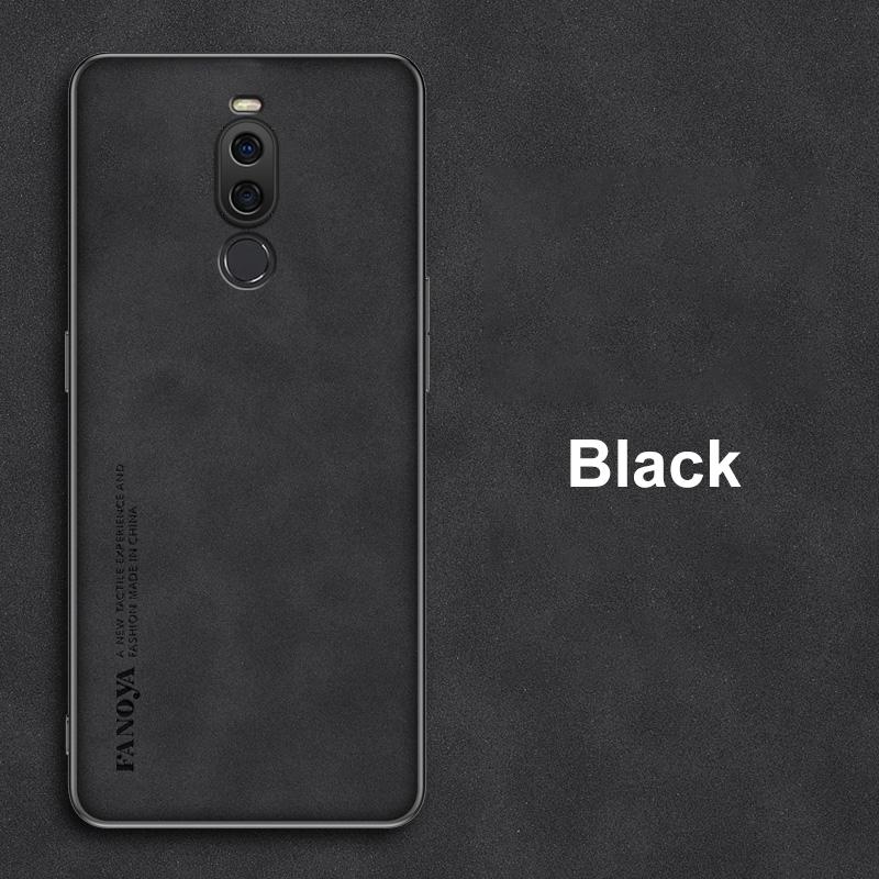For Meizu X8 Case Luxury PU Leather Phone Case For Meizu X8 MeizuX8 Back Cover Matte Silicone Shockproof Full Protection Coque