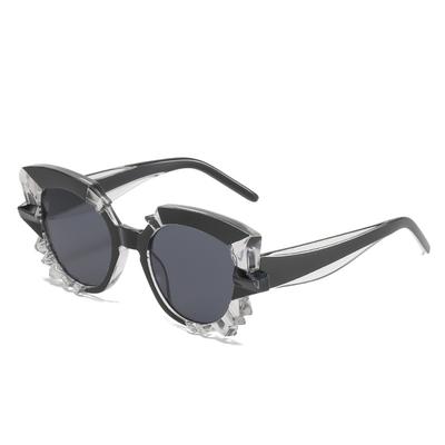 Sunglasses, Polygonal Water Chestnut Multi-Color Retro Sunglasses, Women'S, Cat'S Eye Shape Personalized Sunglasses