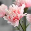 6Pcs Faux Silk Flower Material Artificial Carnation Flower Realistic No Watering Anti-fade Fake Flower DIY Gift Mother Day Adult Sex Wear