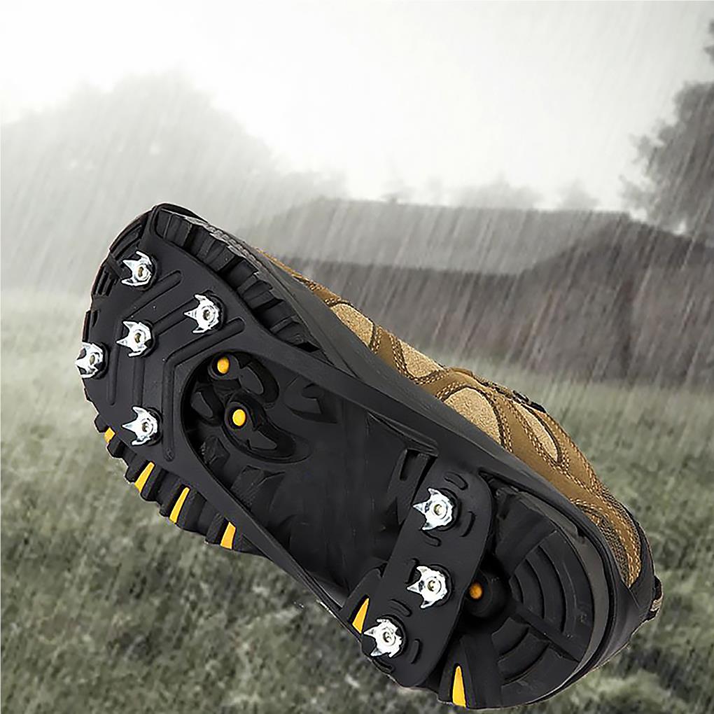 1 Pair 8 Anti\-Slip Ice Snow Grips Shoe Boot Traction Cleat Spikes Crampon Outdoor Hiking Climbing Accessories