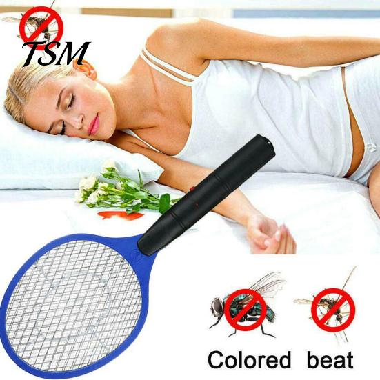 Raqueta Eléctrica Portátil Inalámbrica para Mosquitos Matamoscas Insectos Zapper