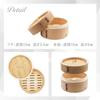 Chinese Cooking Lid Deep Bamboo Steamer Body Steamer, Steamer, 13cm, Bamboo, Cedar, Utensil, Steamer, 2-tier, 3-tier, Body, Lid, Only, (Body)