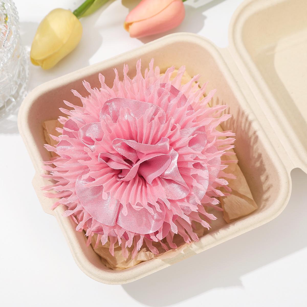 

AWAYTR Artificial Carnation Flower Hair Claws Floral Hair Clips Crab For Women Girl Gift Hair Accessories Valentine Headwear