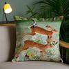 Short Plush Material Pillowcasecheetah Llama Leopard Jungle Pillow Case Custom Printed Brushed Fleece Pillow, Baby Skin-Touch, E