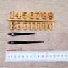 DIY Clock Number Arabic Roman Numerals Digital Clocks Needle Hands Clock Sticker