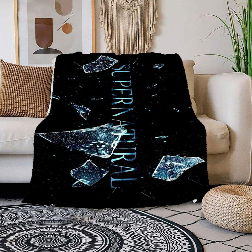 

Supernatural Shattered Glass Phone Case Cover Blanket Flannel Throw Blanket for Sofa, Bed, Travel, Camping, Office, Couch, Chair, And Bed G 150x180cm