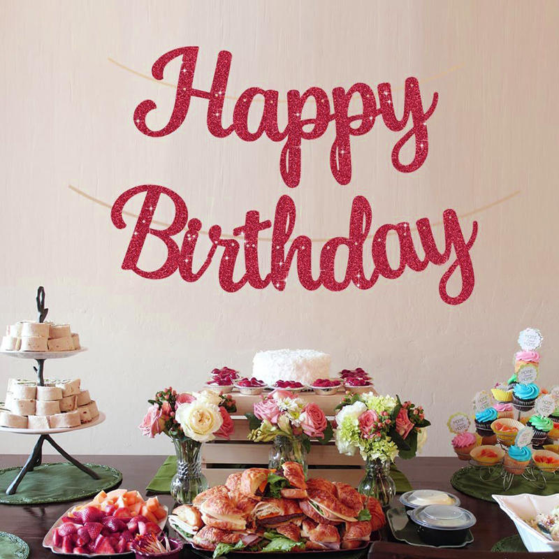 Children Adult Scene Colorful Flags Party Photo Props Party Supplies Hanging Flag Happy Birthday Party Decoration Banner