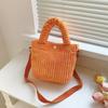 Casual simple corduroy portable small bag women's bag new trendy autumn and winter casual shoulder messenger tote bag