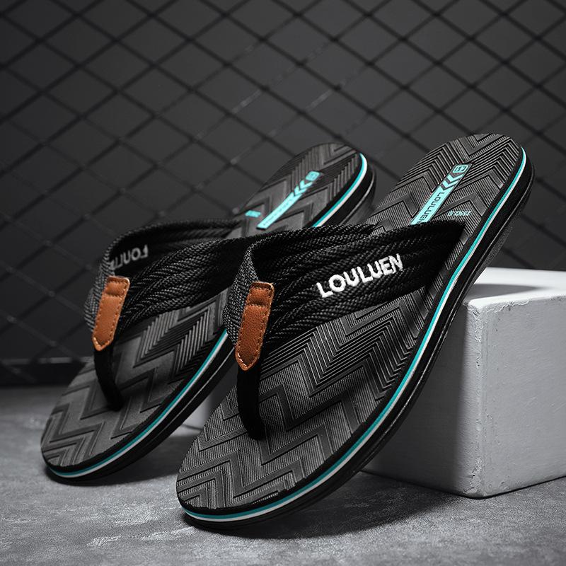 Sommer neue Flip-Flops Herren rutschfest Oberbekleidung eva Strand coole Hausschuhe lässige Sandalen Herren