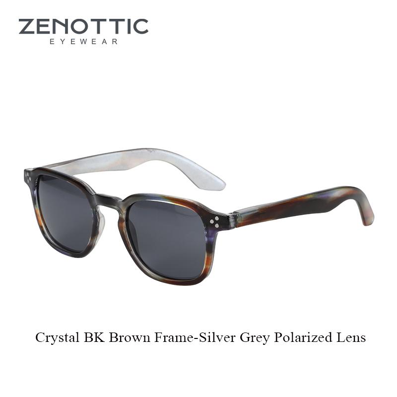 

ZENOTTIC Ретро Поляризованные Солнцезащитные Очки для Мужчин Женщин - Классические Квадратные Винтажные Очки 100% Защита от УФ Лучей Солнцезащитные Очки Трендовые ZS2201 ZENOTTIC Polarized