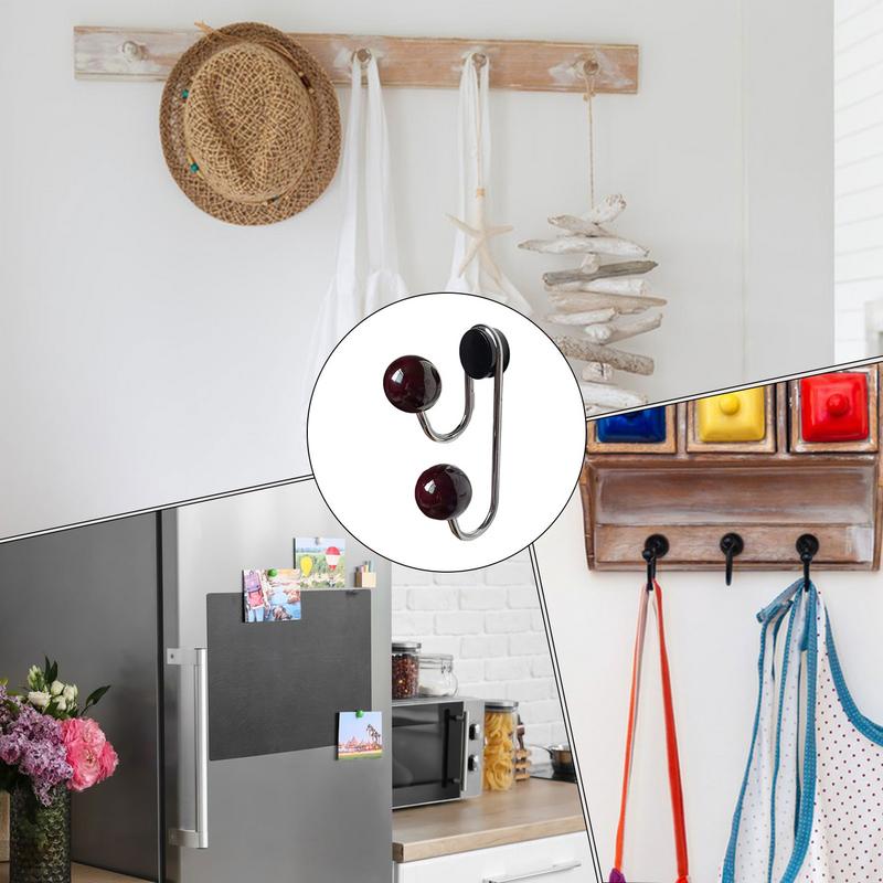 Strong Magnetic Hooks Heavy Duty Hanger Swivel Hooks Wall Mount Decorative Coat Hanger For Cruise Cabin Locker Kitchen &