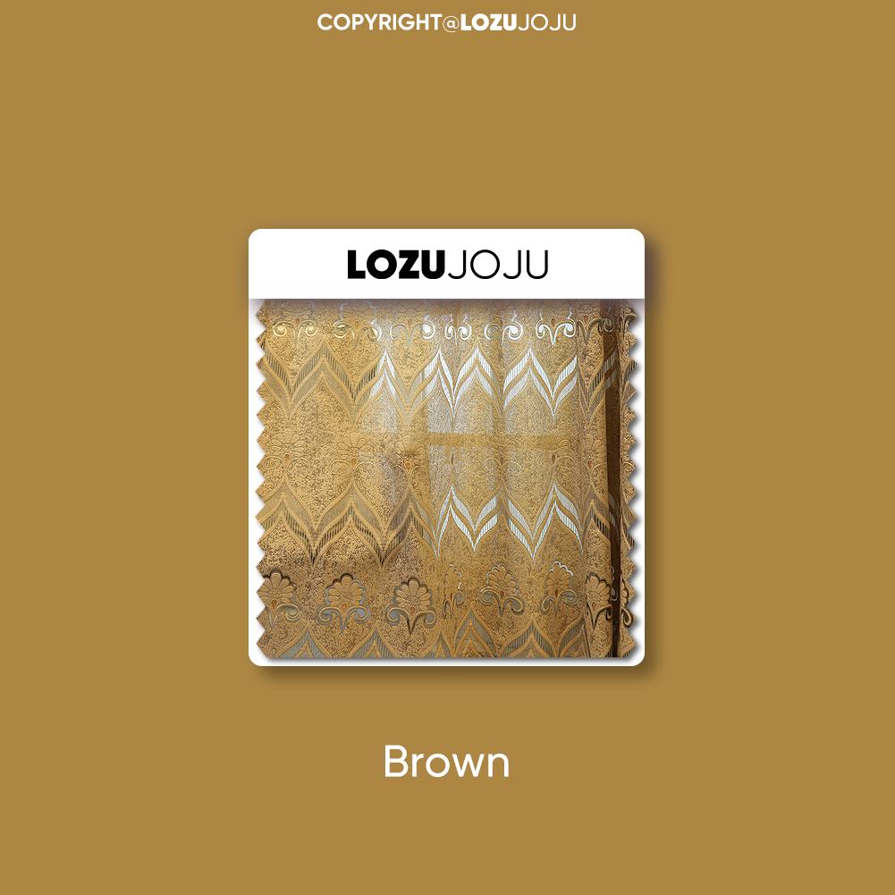 1PC LOZOJOJU European Style Fashionable High-end Hollow Out Curtains, Polyester Fiber Jacquard Curtains for Living Room Bedroom Home Decor