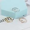 Stainless Steel Wave Rings for Women Men New Simple Design Sea Wave Shape Ring Size 5-10 Surf Wavy Jewelry Accessories