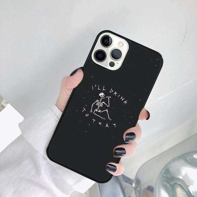 Aesthetics Skeleton Phone Case Cover For iPhone 17 Air 15 Pro MAX 16 Plus 14 12 11 13 Coque