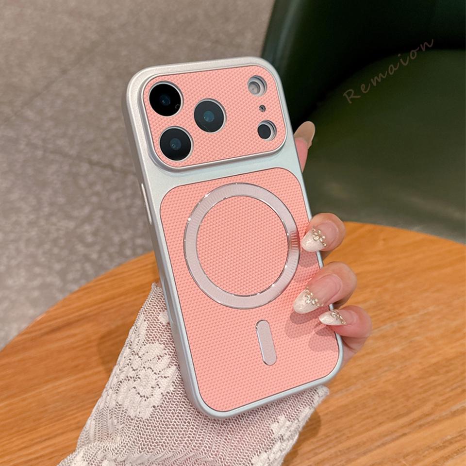 

Magnetic Phone Case For iPhone 17 11 12 13 14 15 16 17 Pro Max Magsafe Official Charging Shockproof Protector Cover For iPhone 11ProMAX