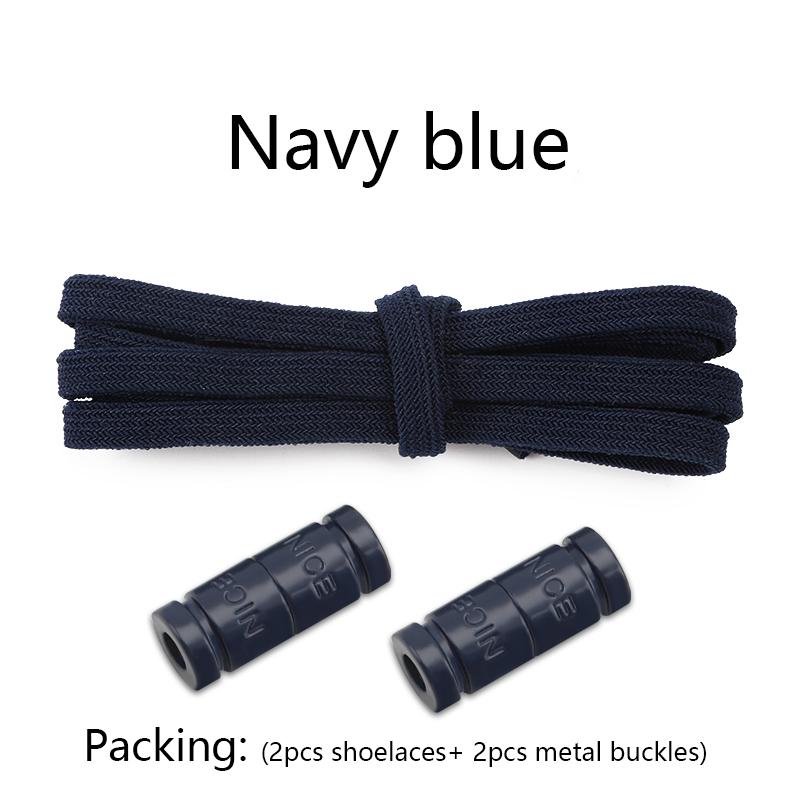 No Tie Shoe laces Elastic Laces Sneakers Colorful Capsule Lock Shoelaces Without ties Kids Adult 0.6cm Flat Shoelace for Shoes