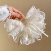 Feminine Lace Butterfly Bow Hair Clip With Shark Clamp For Womens Hairstyles