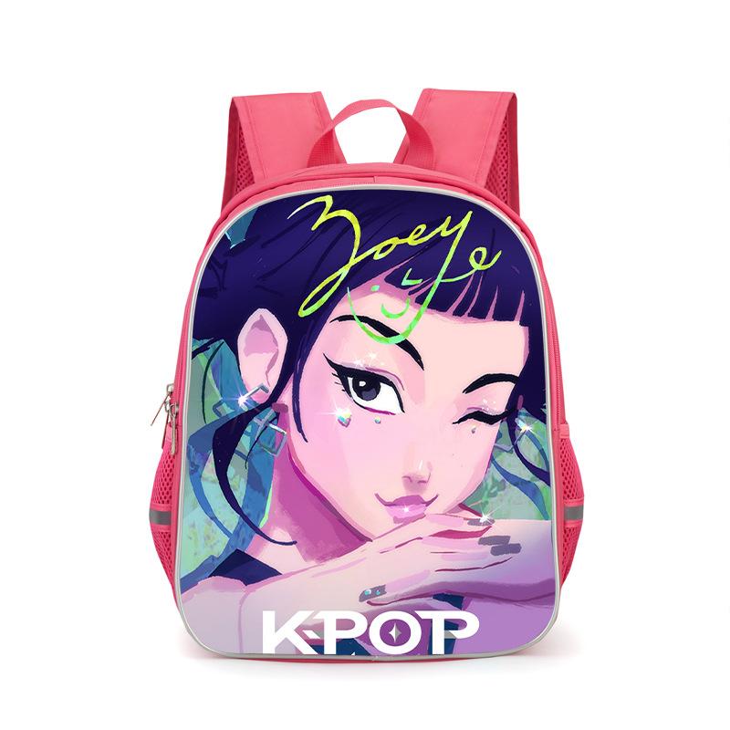 KPop Demon Hunters Kids Large Capacity Layered Backpack Students School Bags for Girls Boys Cartoon Bookbag Travel Backpack