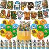 Tung Tung Sahur Birthday Theme Party Decoration Banner Cake, Flag Balloon, Shan Hai Jing Set