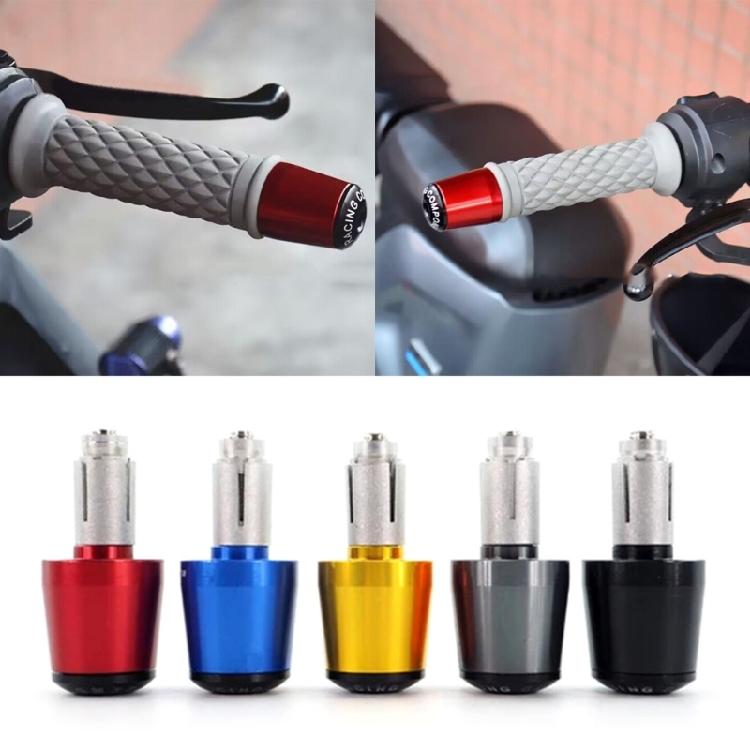 1 Pair Aluminum Handle Bar Ends Motorcycle Handlebar Replacement Grips Plugs