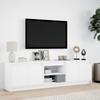 Vidaxl Szafka Tv Z Led, Biała, 180X34X50 Cm, Materiał Drewnopochodny